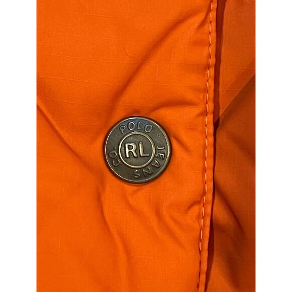 Vintage RARE Ralph Lauren Ski Puffer Vest 9 Ski badges Go Aspen Medium M - Picture 10 of 13